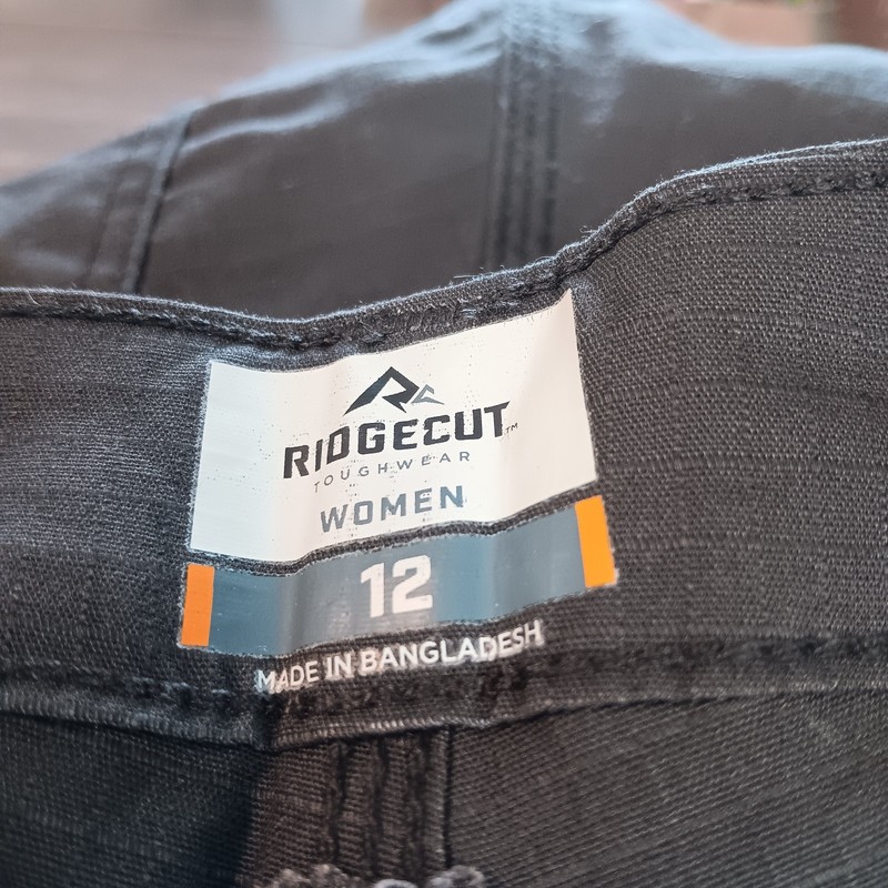 Ridgecut Womens Pants Carpenter Work Painters Jeans Obsidian Gray Size 12 NEW gallery