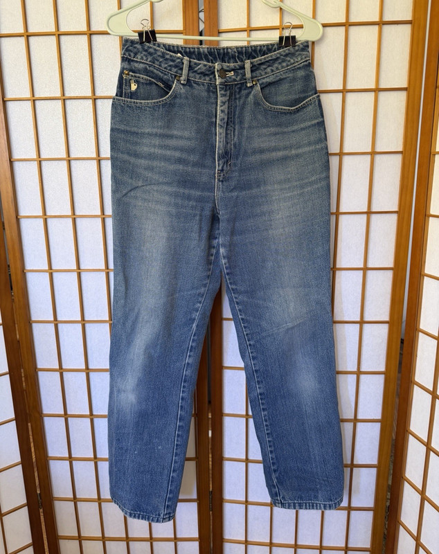 Vintage Sasson Women’s High Rise Straight Jeans 100% Cotton Denim Size 28