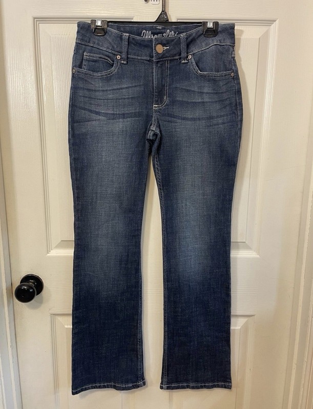 Wrangler Mae Mid-Rise Essential Bootcut Jeans, Size 5×32