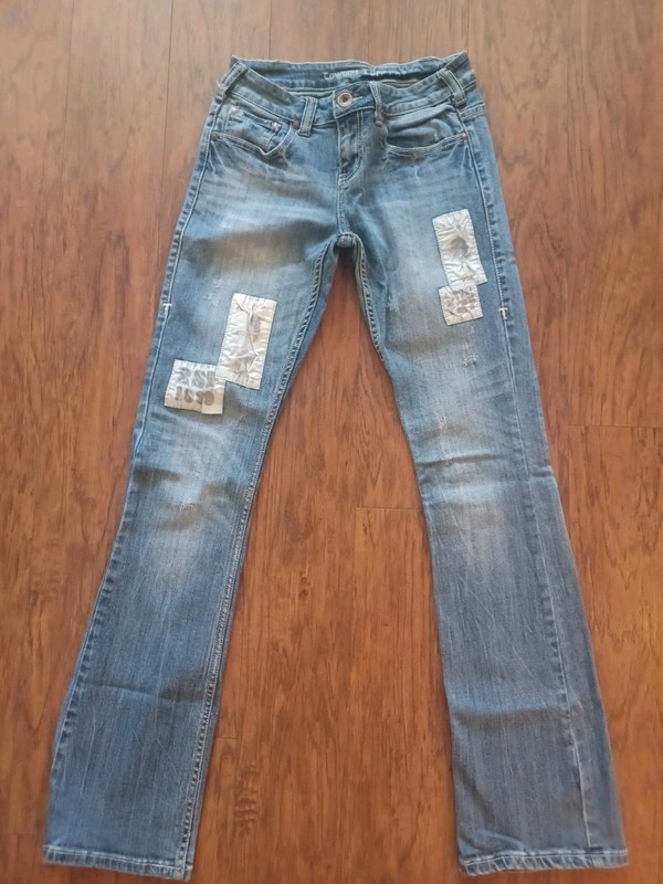 🤍🐎🩵COWGIRL TUFF VINTAGE RODEO BOOTCUT JEANS 27×35