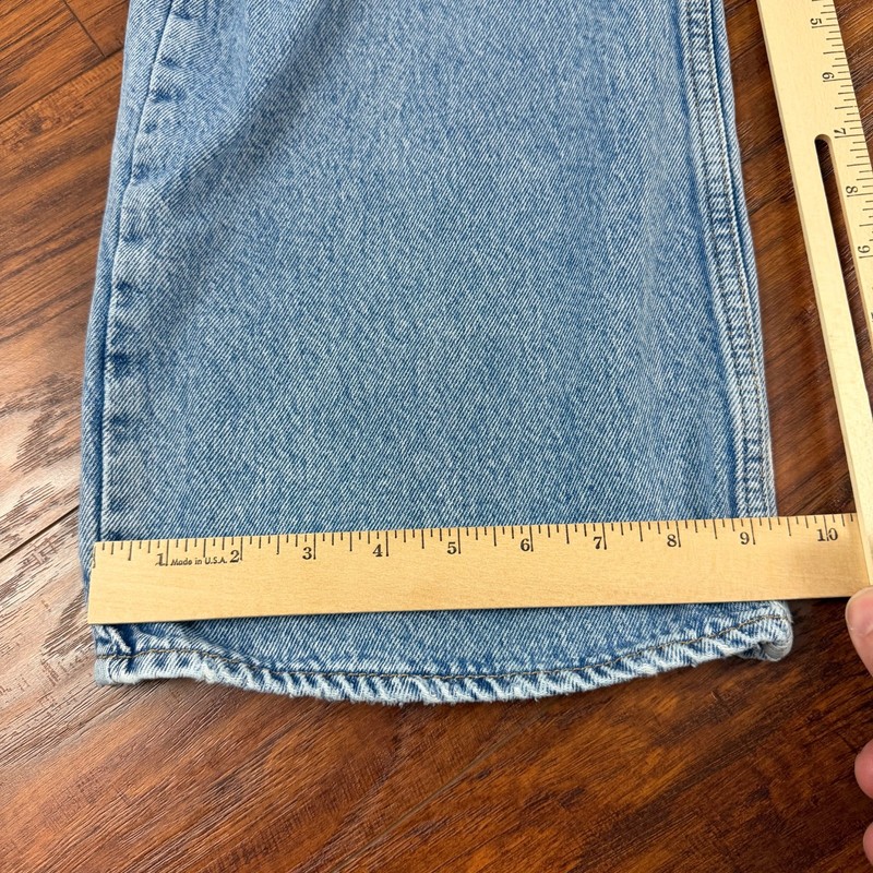 Levis Superlow Jeans Womens 29 Wide Leg Straight Relaxed Loose Distressed 29x30 gallery