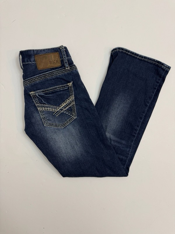 BKE Aiden Jeans Womens 24S Dark Wash Stretch Low Rise Bootcut