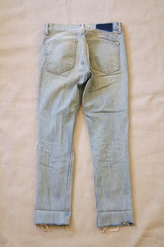 Rag & Bone/JEAN Marilyn Destroyed Jeans Size 25 Union Pool 100% Cotton USA gallery