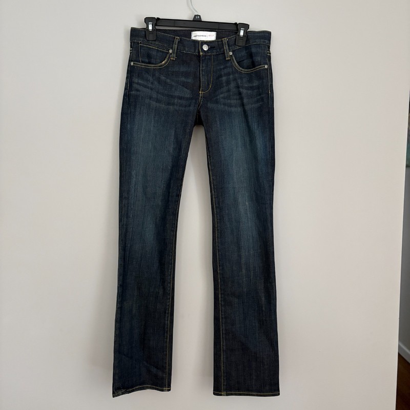 Paper Denim & Cloth Dark Blue Jeans Distressed Pockets Streetwear Americana 6/28