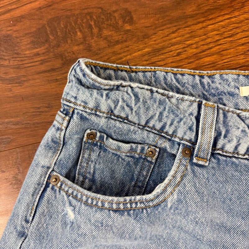 Levis Superlow Jeans Womens 29 Wide Leg Straight Relaxed Loose Distressed 29x30 gallery