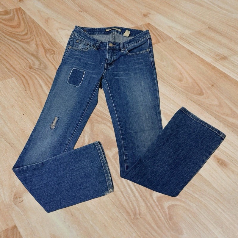 VTG Sergio Valente Patchwork Bootcut Jeans Women's Size 28 Medium Wash 28x33 gallery