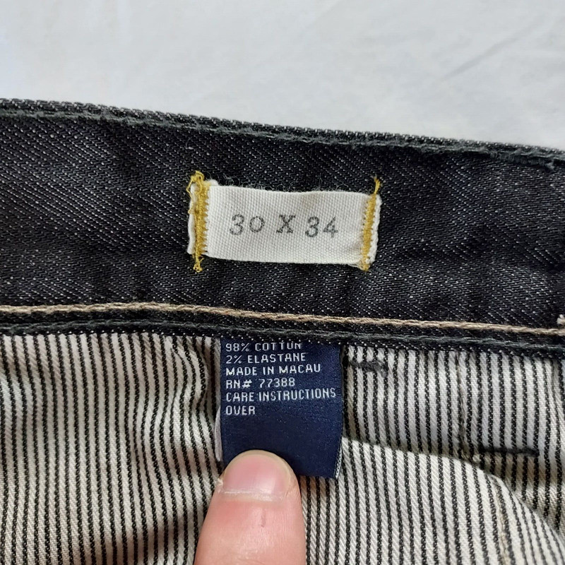 Madewell Womens Boot Cut Black Denim Jeans Size 30x34 (Actual 34x35) *FLAW gallery