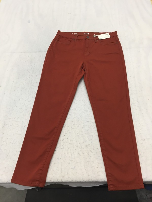 NEW A.n.a A New Approach Jeans Womens 10 High-Rise Ankle Skinny Maroon