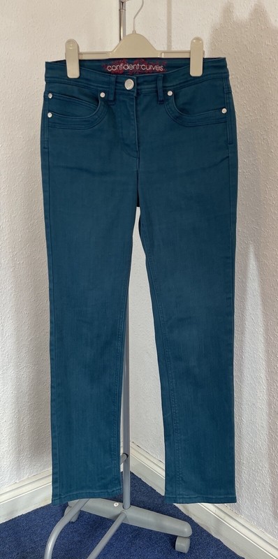 Savoir Size 10 Jeans Blue Turquoise Casual Confident Curves 984