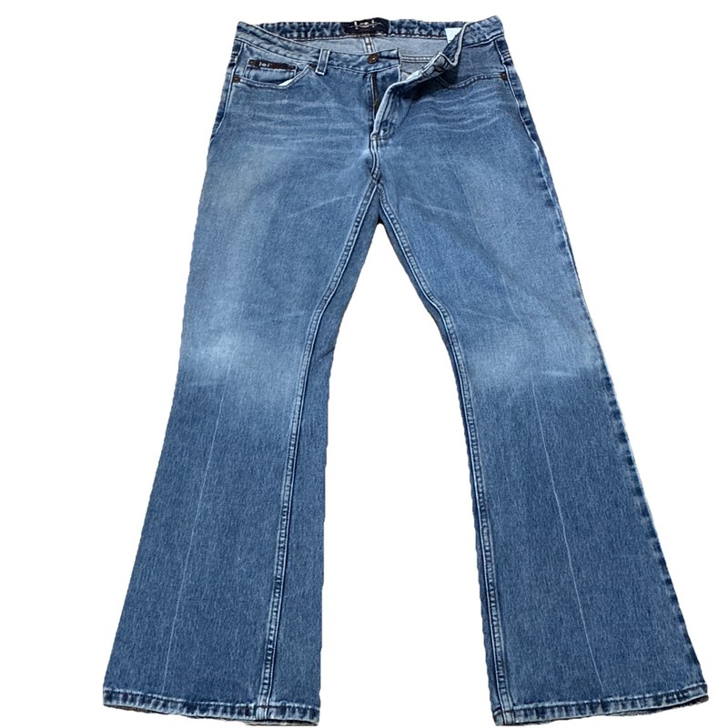 Lei Jeans Juniors Bootcut Blue Denim Cotton Jeans 5-Pocket Zip/Button Size 9