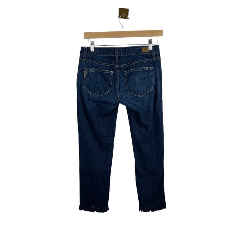 Paige Denim Jimmy Jimmy Frayed Hem Distressed Jeans in Blue Size 25 gallery