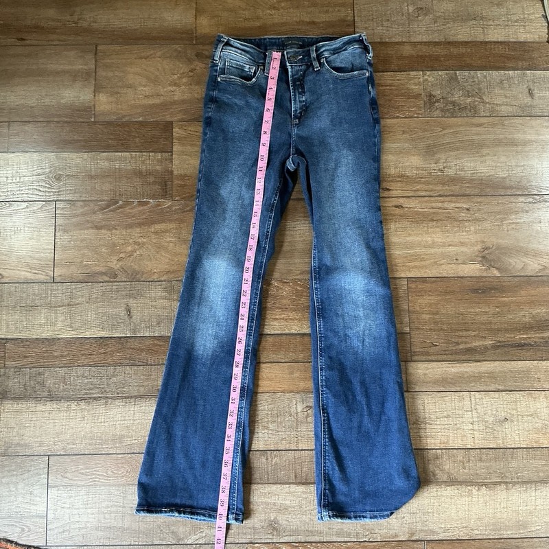 Silver Jeans Infinite Fit 33L Dark Blue Stretch Denim Jeans Pakistan #1698