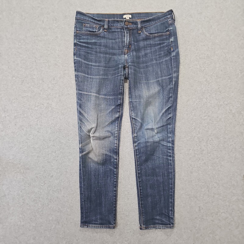 J Crew Jeans Women’s Slim Straight Size 28 Blue Rinse Denim