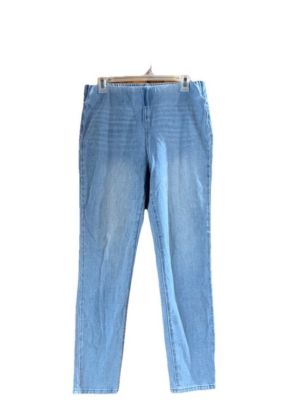 Soft Surroundings Medium Jeans Ultimate Denim Pull-On Skinny Stretch Light Blue