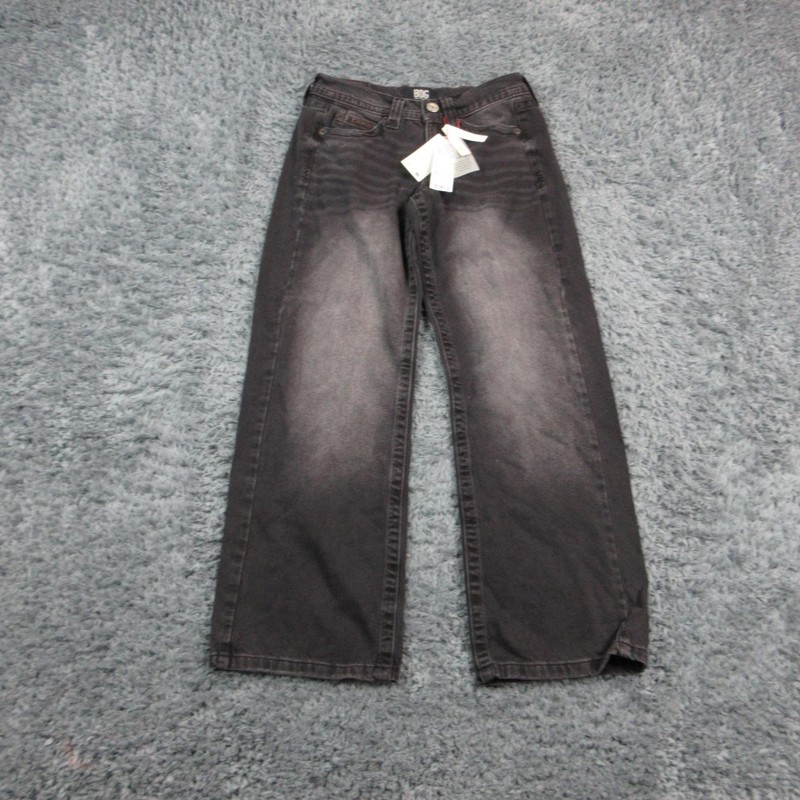 BDG Jeans Womens 26 Black Charcoal Wash Mid Rise Straight Denim 29×30* NWT