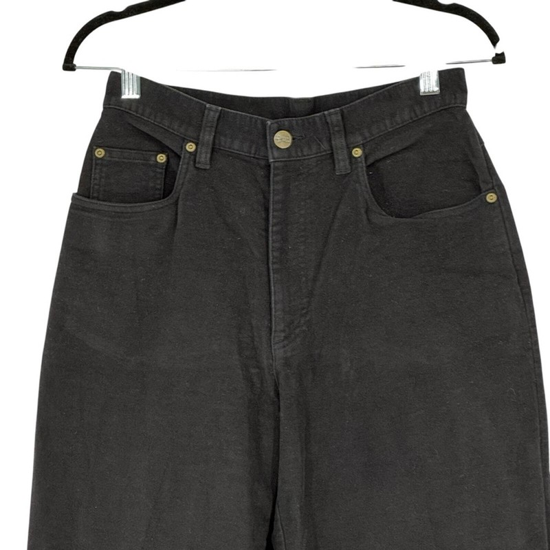 LL Bean Size 8 Regular Black Cotton/Lycra Soft Jeans gallery