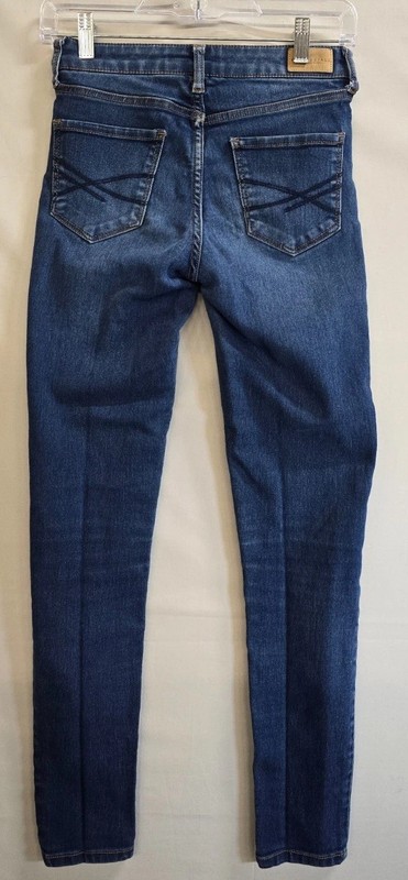Aeropostale High Waisted Jegging Jeans Womens 00 Blue Denim Cotton Skinny Leg