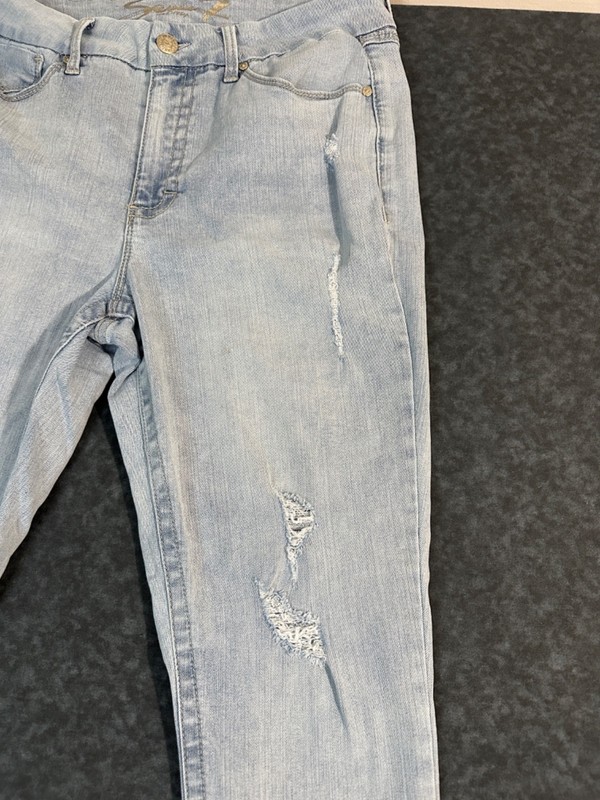 Seven7 Tummyless High Rise Skinny Jeans Amsterdam Color Size 14 gallery