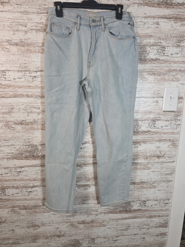 Everlane The Original Cheeky Jeans Womens 27 Blue Denim 100% Organic Cotton Crop
