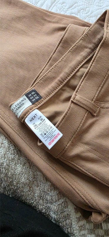 Next Jersey Legging Jegging Light Brown 16 Long