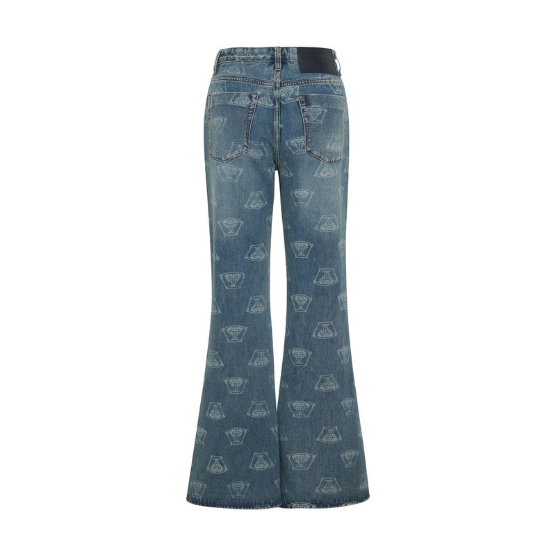 One Teaspoon Marines Mid Waist Flared Denim Jeans - Medusa Sz:28X32 Ret$180 NWT gallery