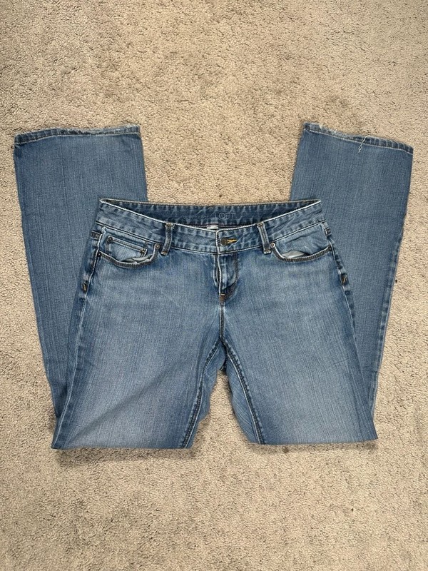 LOFT Curvy Boot Low Rise Blue Denim Jeans Size 10