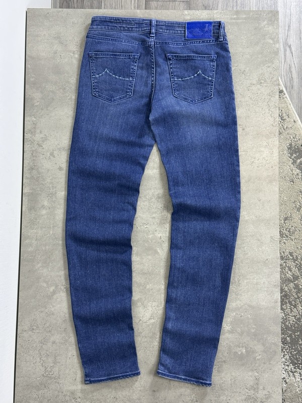 Jacob Cohen J711 Slim Luxury Jeans Blue 32 Italian Handmade Women Denim Unisex gallery