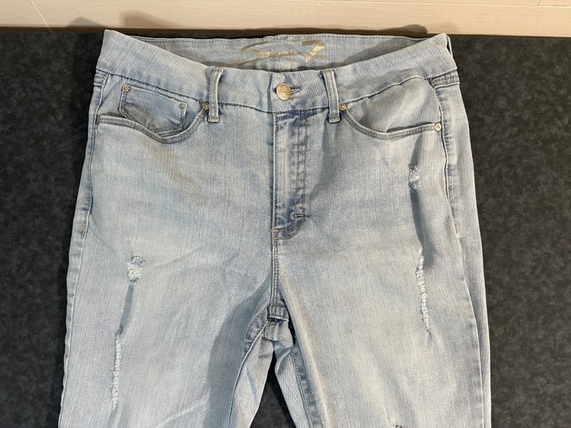 Seven7 Tummyless High Rise Skinny Jeans Amsterdam Color Size 14 gallery