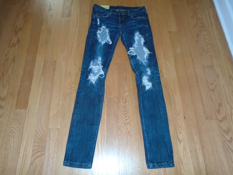 Machine Pour Neuf Mode Destroyed Jeans Size 3