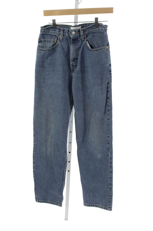 Levi’s Unisex Adults Straight Jeans Blue Cotton Mid Rise Button Size 26