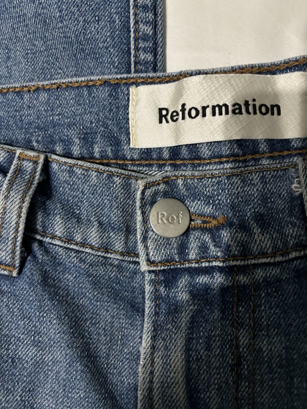 Reformation Julia High Cigarette Jean Size W30 L27.5. Made In USA