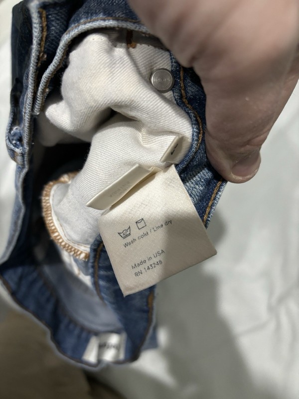 Reformation Julia High Cigarette Jean Size W30 L27.5. Made In USA gallery
