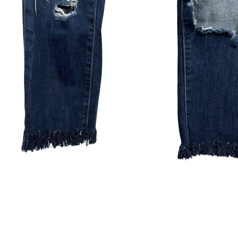 Paige Denim Jimmy Jimmy Frayed Hem Distressed Jeans in Blue Size 25 gallery