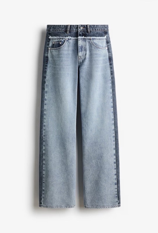 BNWT Stella McCartney x H&M Women's Two Toned Jeans Size US0 | EU32