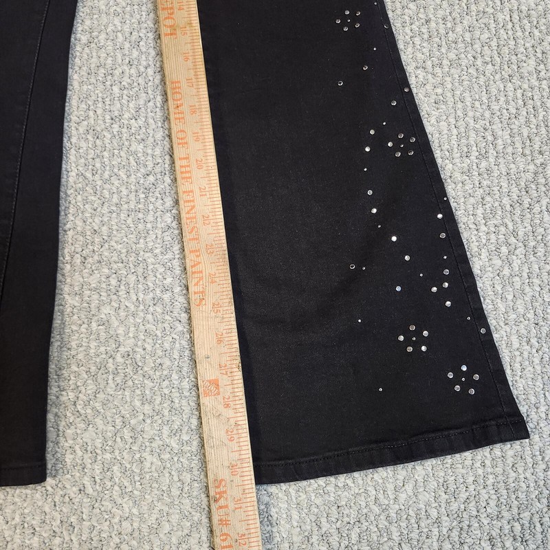Lucky Brand Stevie High Rise Flare Black Jeans Size 4/27 R gallery