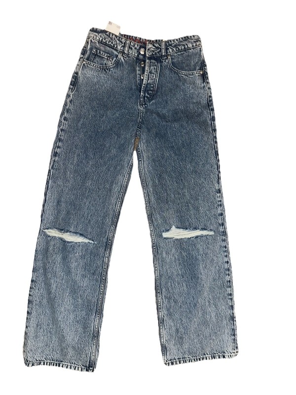 Hugo Boss Women Jeans Holes 27/32 Four Buttons Medium Dark Wash New W/Out Tag