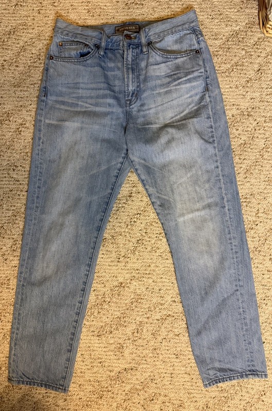 J Crew POINT SUR High Rise Retro Light Wash Denim Jeans Women 28 Bohemian