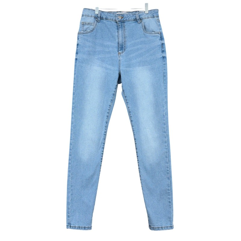 Cotton On High Rise Skinny Womens 10 Cotton Blend Light Blue Jeans