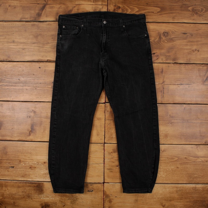Levis 569 Jeans 36×30 Black Relaxed Straight Red Tab Denim