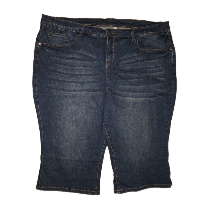 Women's Capri Jeans Pants Size 22 Pants Denim Shorts Unbranded Stylized NEW gallery
