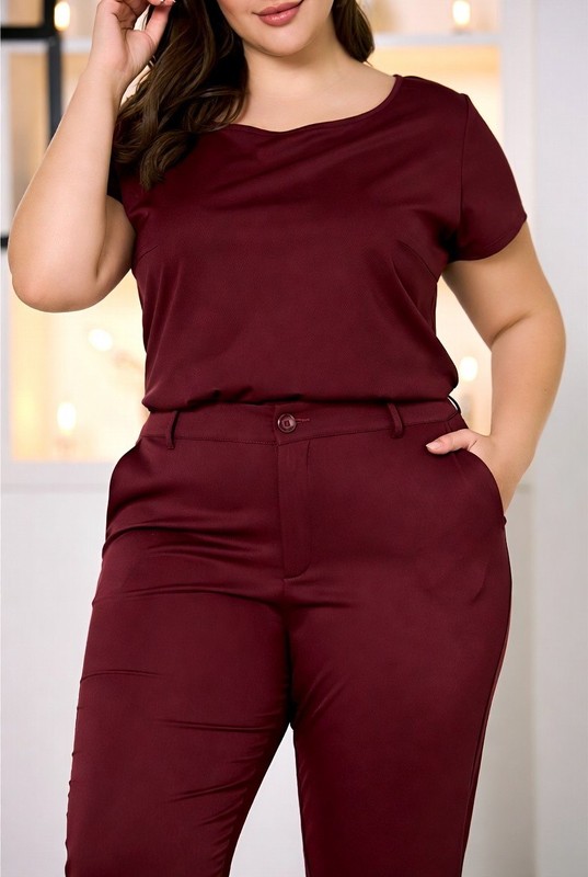 Arizona Jeans Women’s Burgundy Solid Cotton Blend Super Skinny Jeans Juniors 17