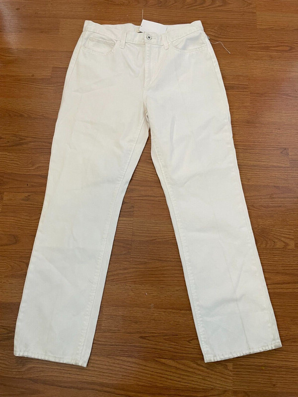 FAVORITE DAUGHTER THE TOMMY BOYFRIEND WHITE JEAN WOMENS SIZE (30) 32 X 31 NEW