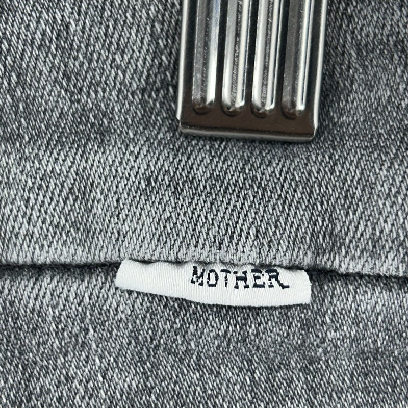 Mother The Looker Ankle Fray Jeans Women Size 27 Gray Denim All Nighter gallery