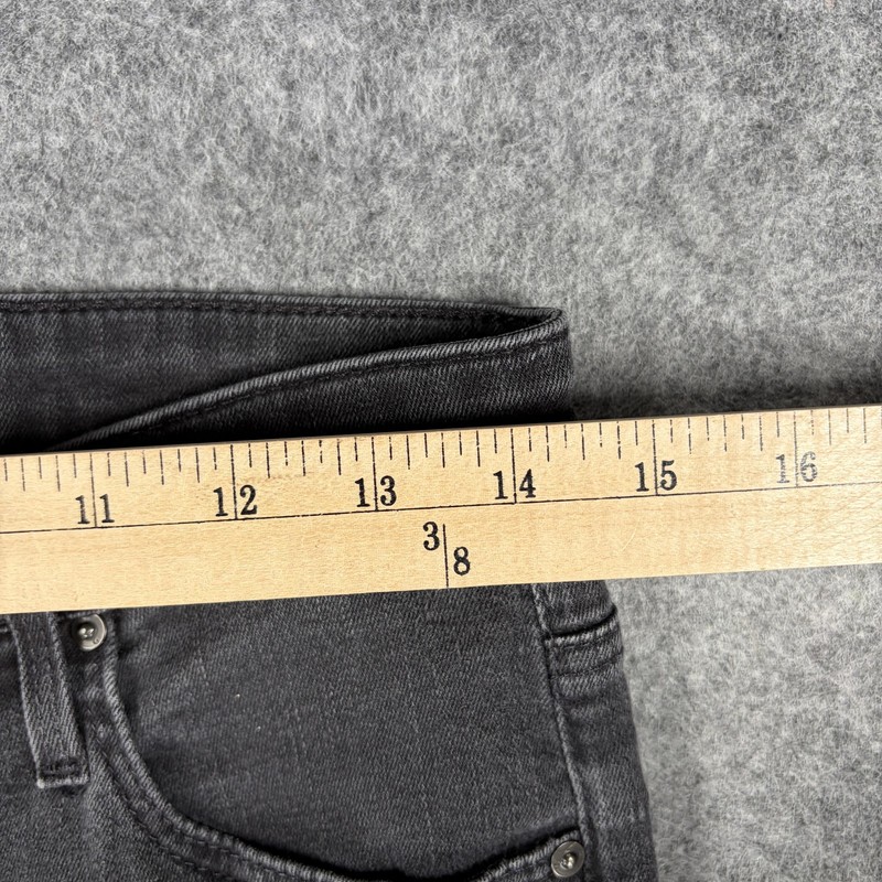 AG Adriano Goldschmied Jeans Womens 28 Black Farrah Skinny Ankle Raw Hem gallery