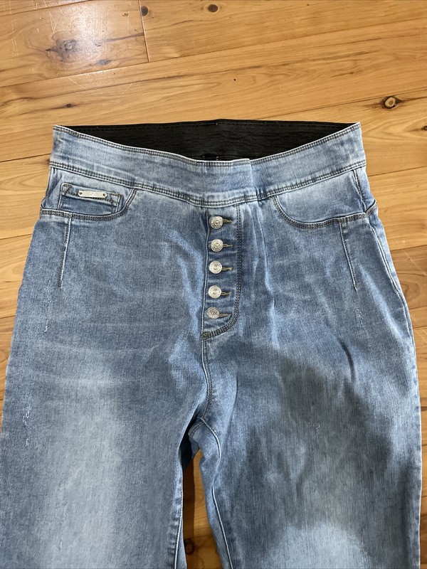 Coco + Carmen Skinny Jeans Slimming Waist Stretch Blue Jeans Womens M gallery