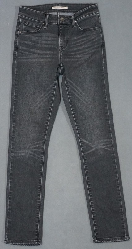 WK25403 COOL **LEVI’S** CLASSIC MID RISE SKINNY LEG WOMENS JEANS sz2 MEDIUM GRAY
