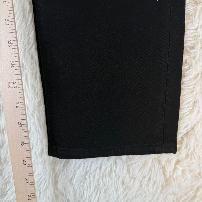 Hudson Black Denim Women's Slim Straight Classic Everyday Jeans Size 10 Casual gallery