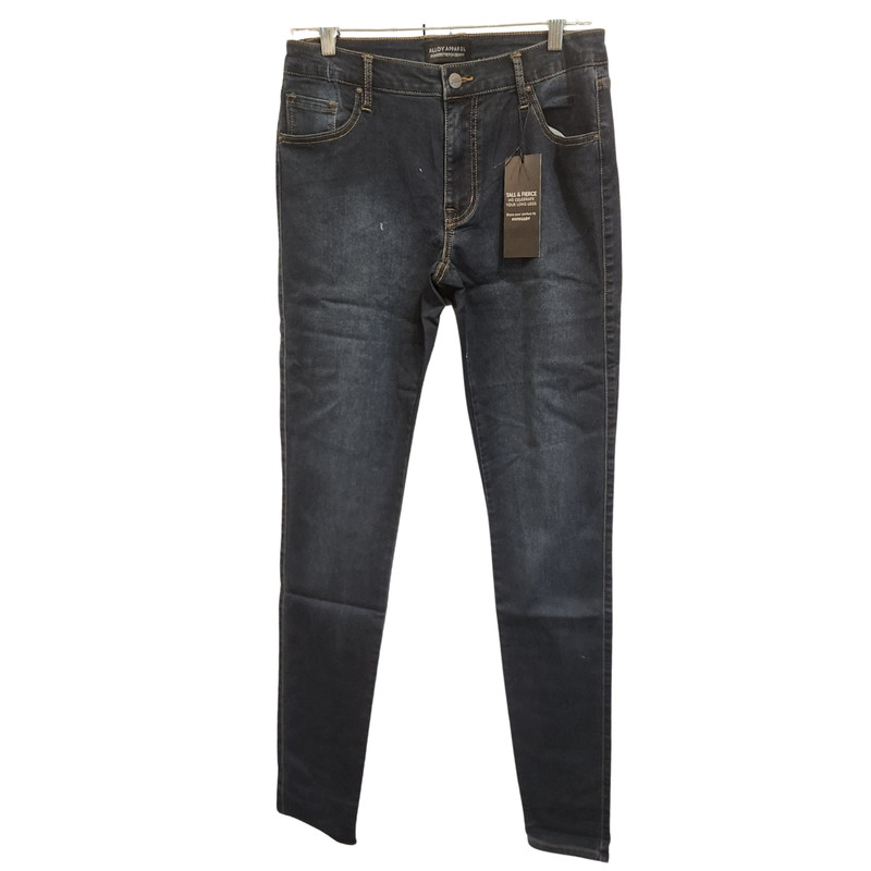 Alloy Apparel Power Stretch Medium Rise Tall Five Pocket Style Skinny Jeans