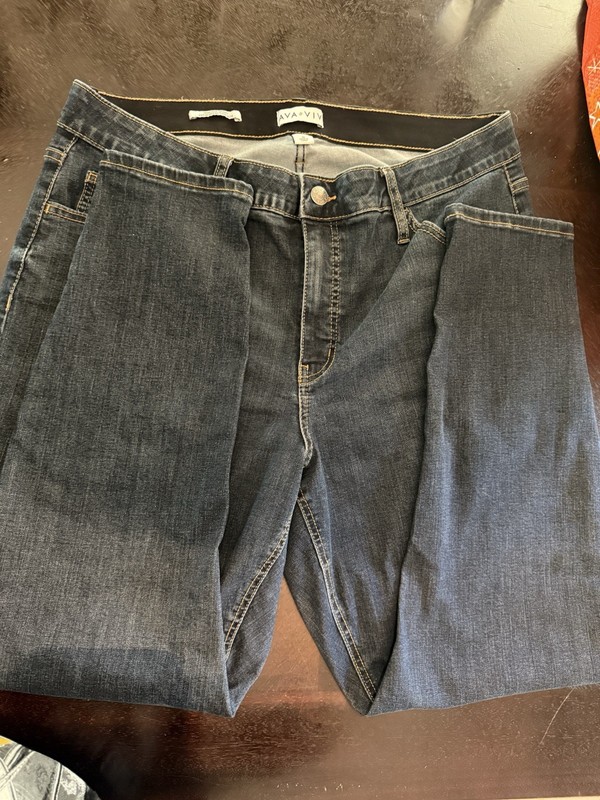 Ava & Viv Womens Jeans Size 18W Dark Wash Power Stretch Denim