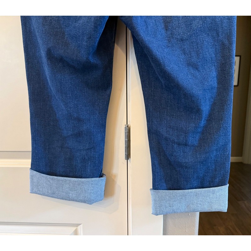 Quince Wmns Denim Casual Capri Jeans Pants Size 32 Summer Spring Classic Cuffed gallery